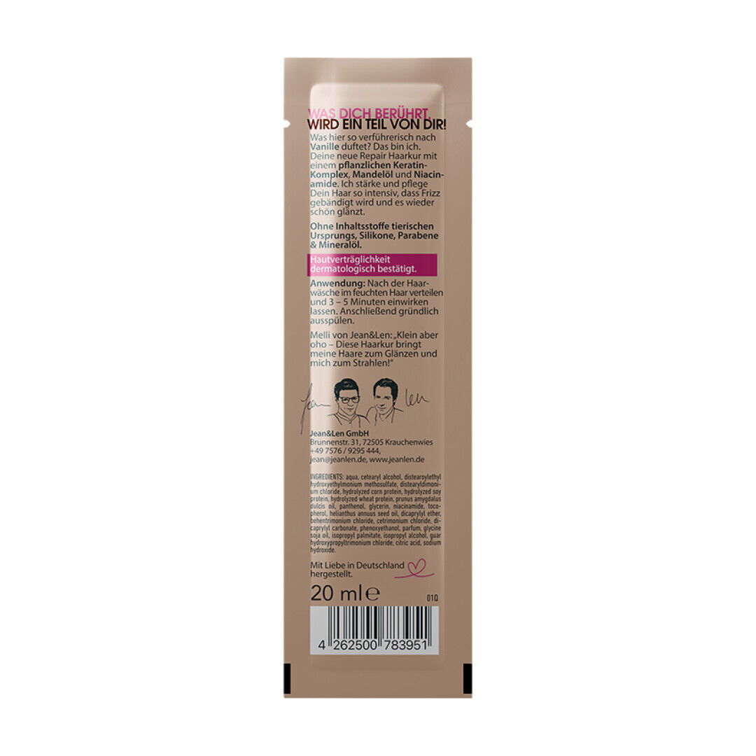 Jean&Len Repair Haarkur Keratin/Mandel, 20 ml Moodshot 1