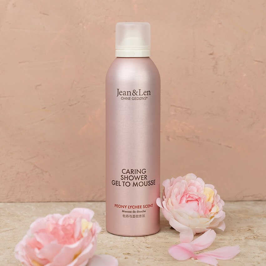 Jean&Len Shower Gel to Mousse Peony/Lychee, 200ml Moodshot 1 1