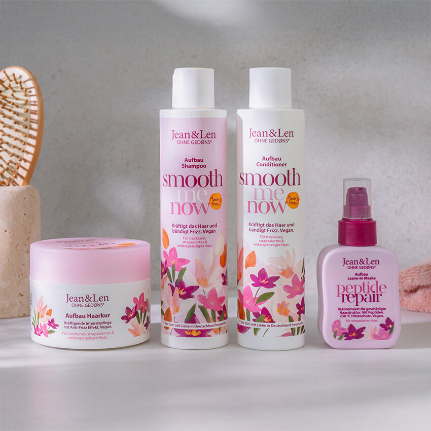Jean&Len Pflegender Aufbau Conditioner mit pflanzlichem Keratin - vegane Haarpflege Moodshot 1 3