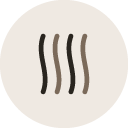 Icon coloriertes Haar