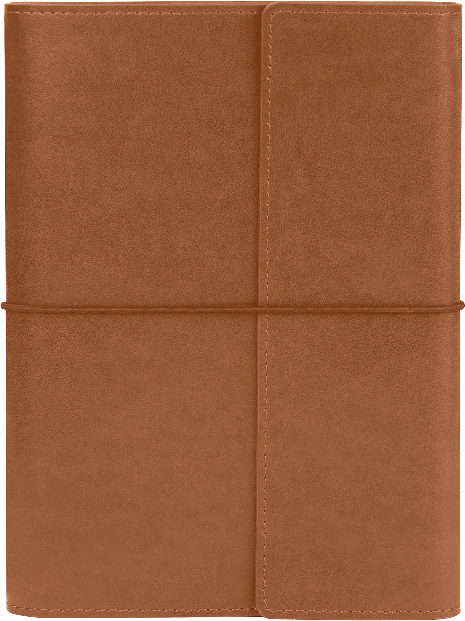 Cover für Deinen Taschenkalender aus hellbraunem veganem Leder.