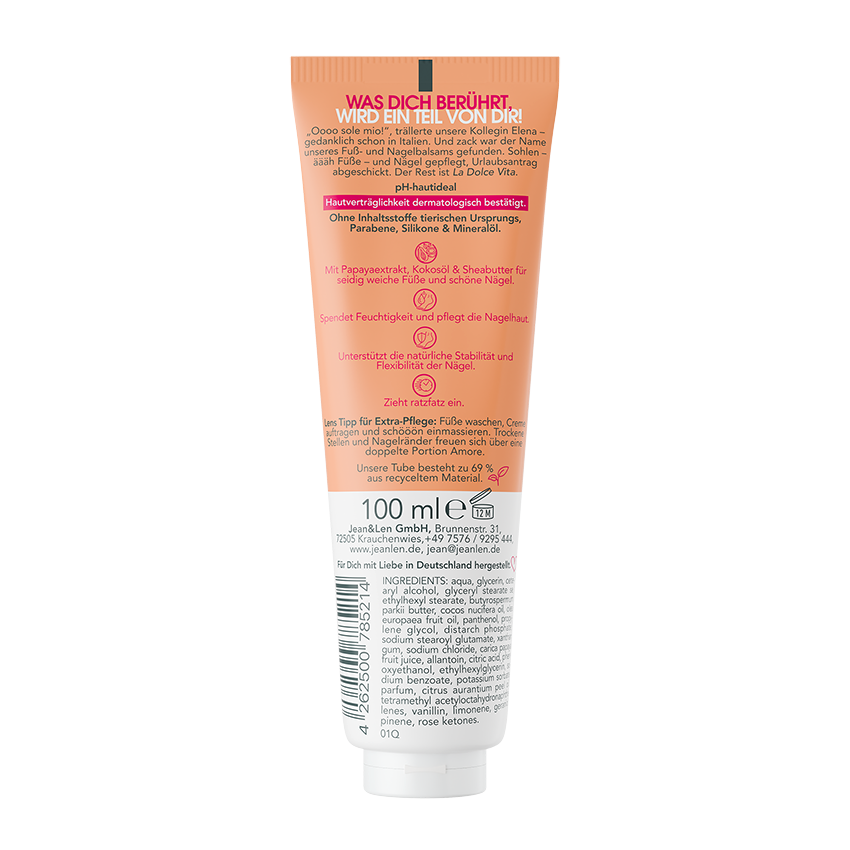 Jean&Len Fuß- & Nagelbalsam Intensiv oh sohle mio, 100 ml Moodshot 1 1