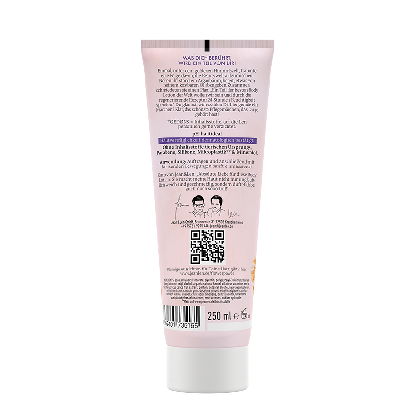 Jean&Len Body Lotion Arganöl/Feige, 250 ml Moodshot 1