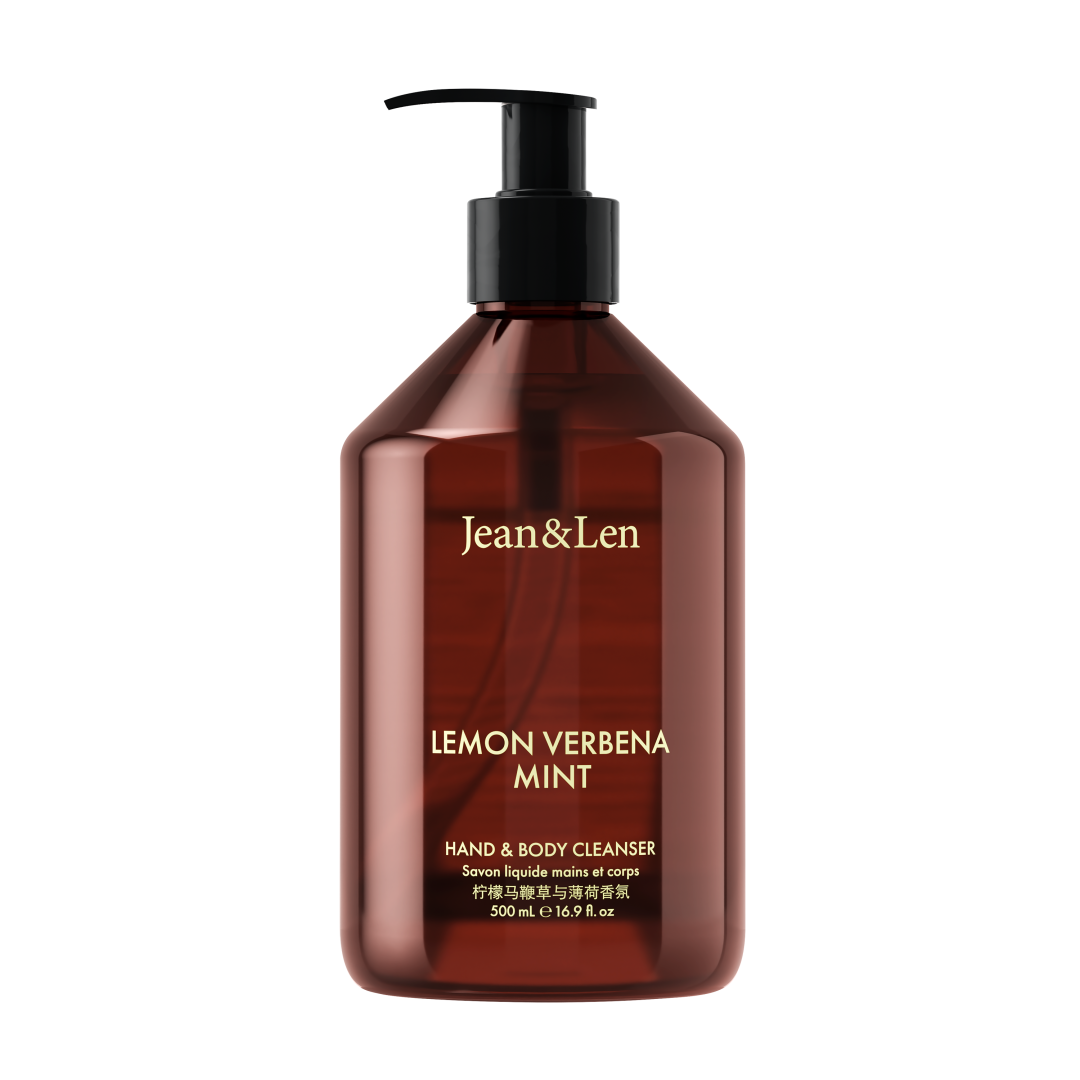 Jean&Len Hand & Body Cleanser Lemon Verbena/Mint, 500 ml Produktansicht Vorne