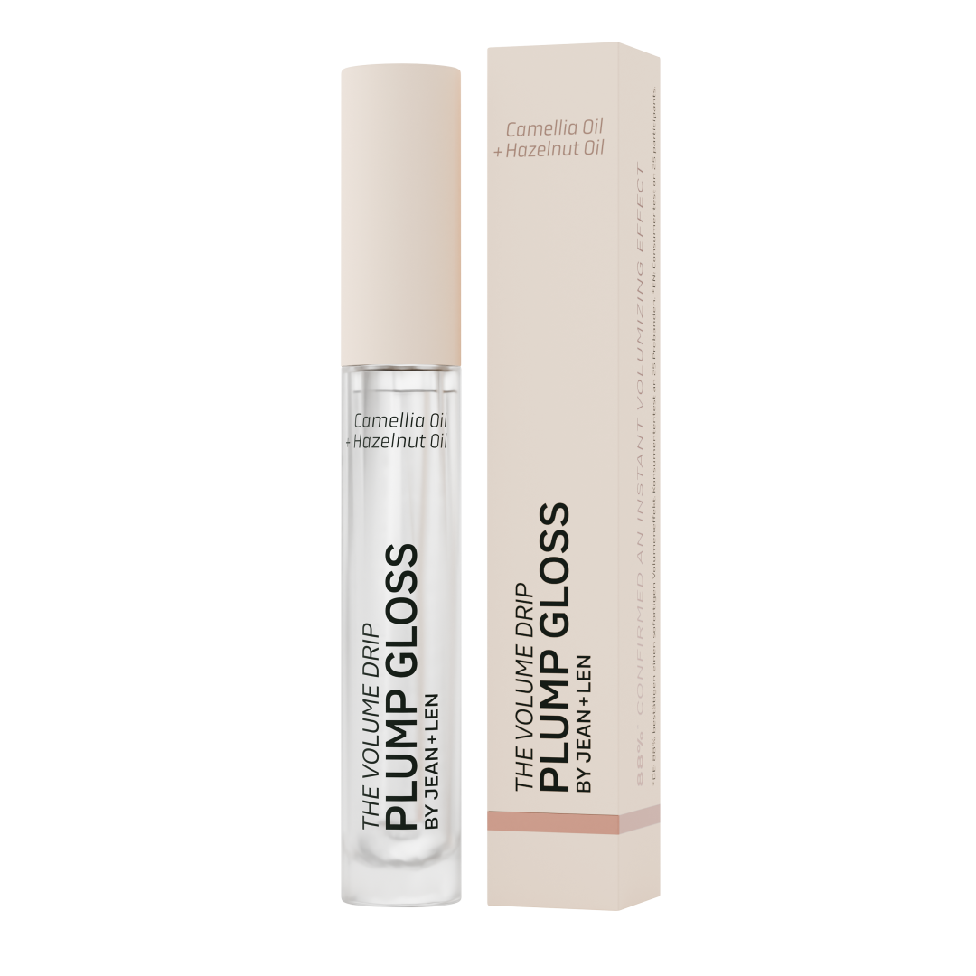 Jean&Len The Volume Drip Plump Gloss 010 Sugar Clear, 4 ml Produktansicht Vorne