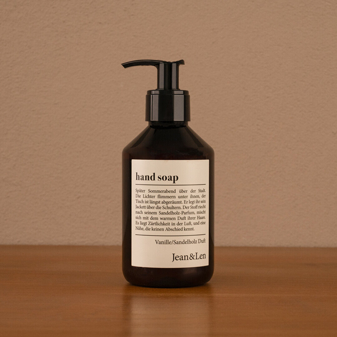 Jean&Len Hand Soap Vanille/Sandelholz, 250 ml Moodshot 1 2