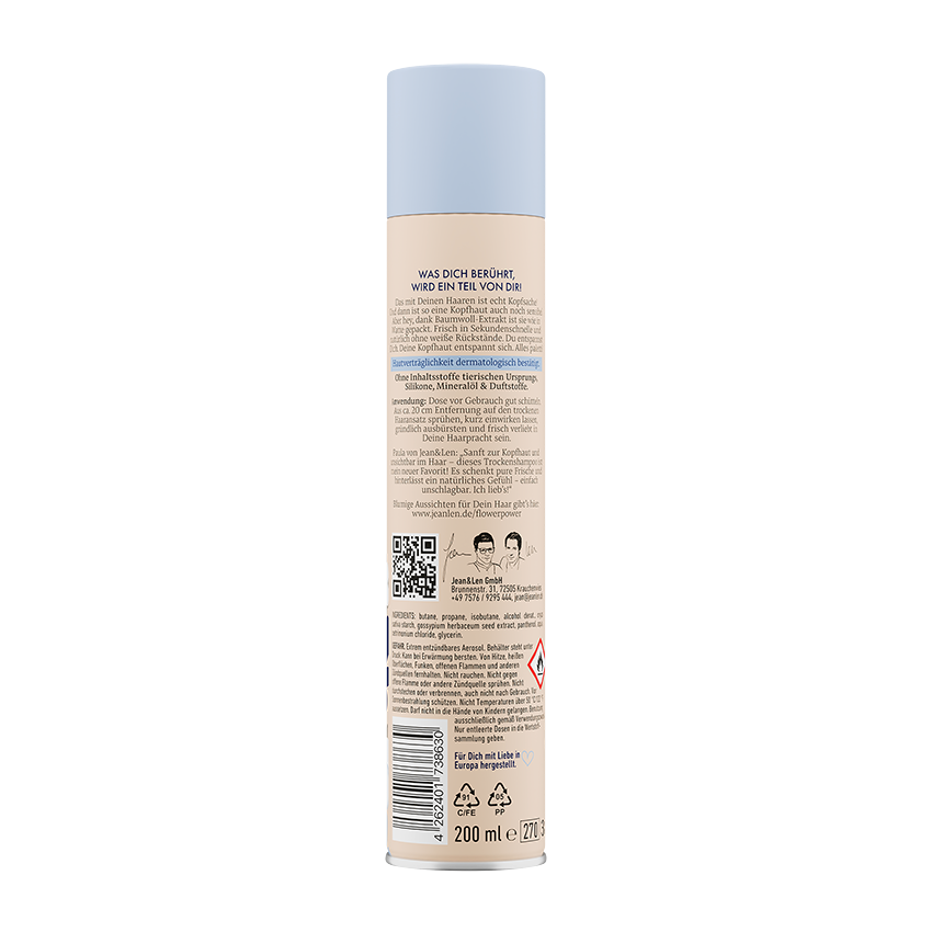 Jean&Len Trockenshampoo my sensitive secret, 200 ml Moodshot 1
