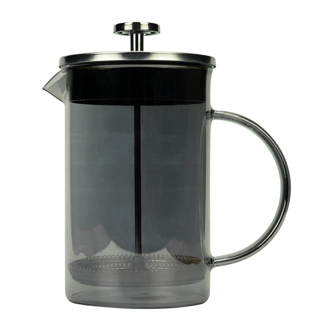 Jean&Len French Press, Glas, Chrom-Look, 800 ml Produktansicht Vorne