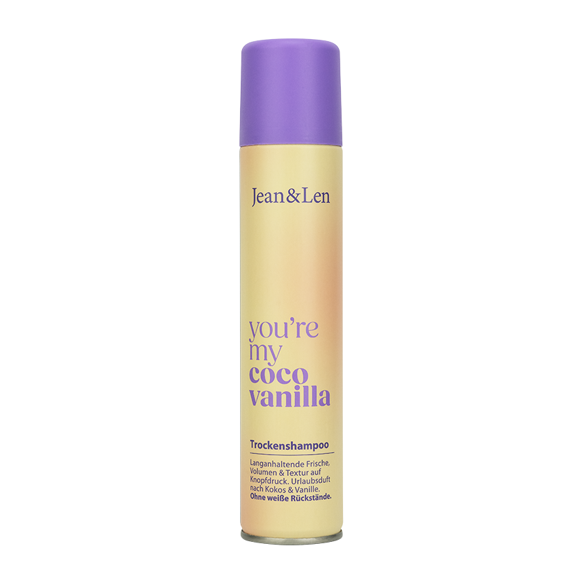 Jean&Len Trockenshampoo you're my coco vanilla, 200 ml Produktansicht Vorne