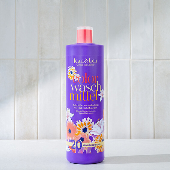 Jean&Len Colorwaschmittel Wasserlilie/Lotus, 1 L Moodshot 1 3