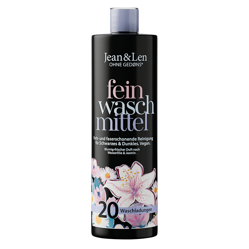 Feinwaschmittel Schwarzes & Dunkles Wasserlilie/Jasmin, 1L