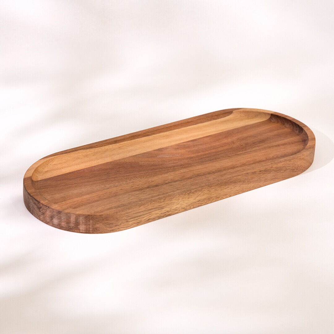 Jean&Len Holz Tray, Akazienholz, 30 x 12 x 1,8 cm Moodshot 1