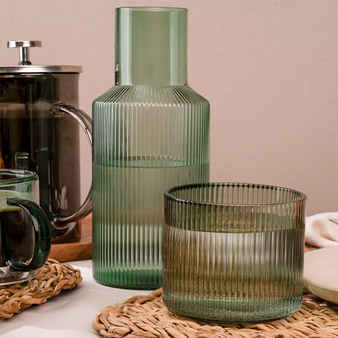 Jean&Len Trinkglas, Glas, salbei, 350 ml Moodshot 2