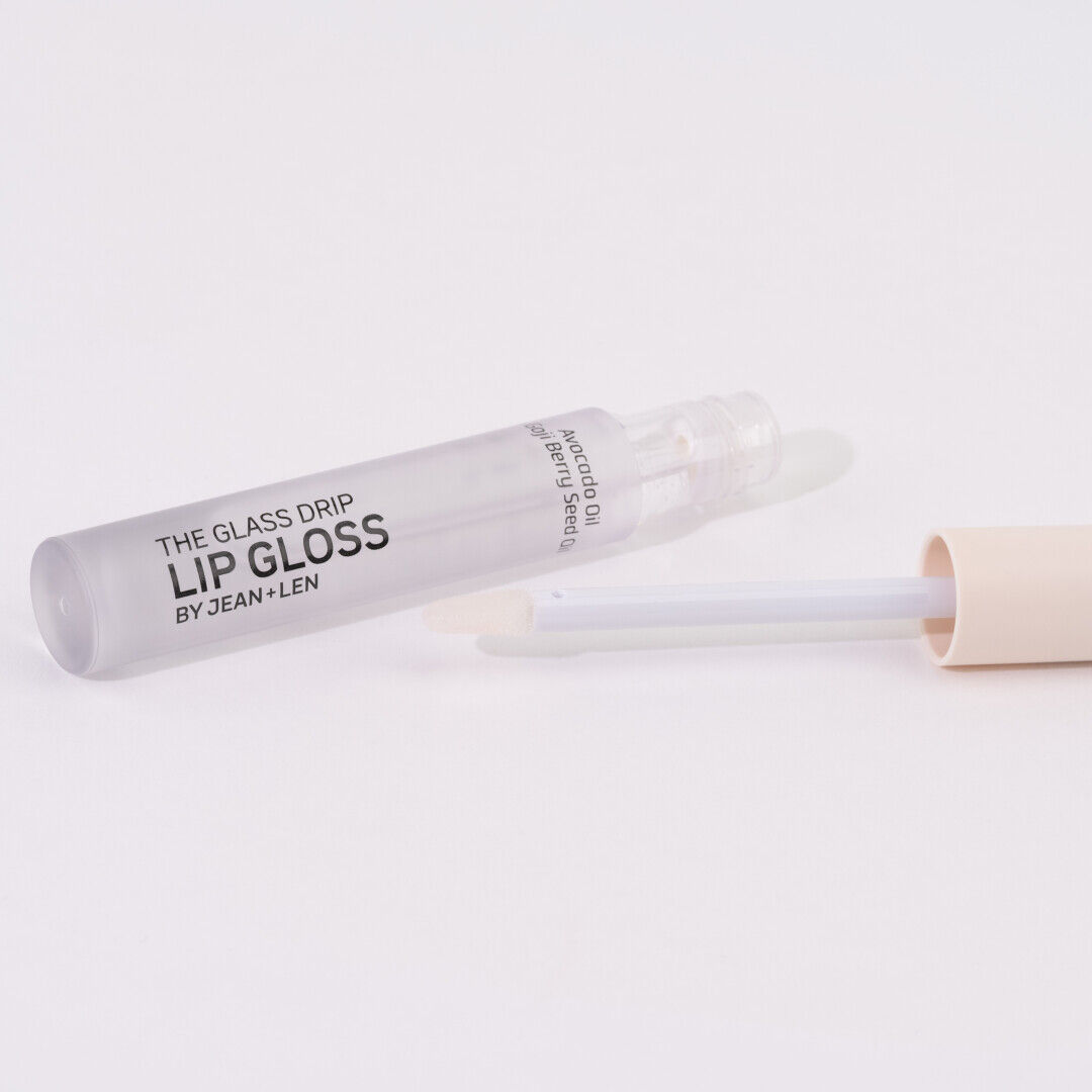Jean&Len The Glass Drip Lip Gloss 010 Sugar Clear, 4 ml Moodshot 2