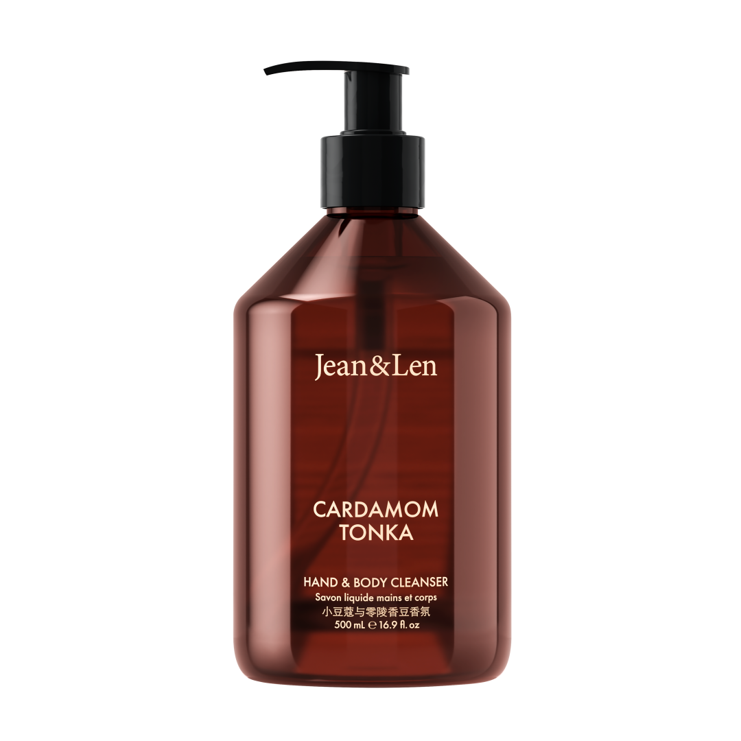 Jean&Len Hand & Body Cleanser Cardamom/Tonka  Produktansicht Vorne