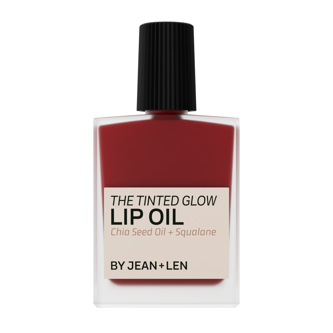 Jean&Len The Tinted Glow Lip Oil 020 Soft Burgundy, 14 ml Produktansicht Vorne
