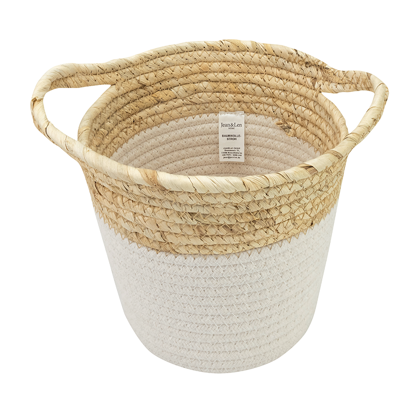 aufbewahrungskorb-baumwolle-binsen-weiss aufbewahrungskorb-baumwolle-binsen-weiss