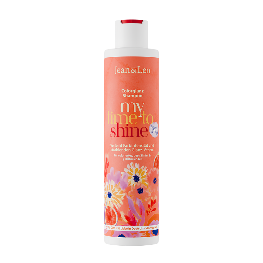 Jean&Len Colorglanz Shampoo Arganöl/Feige, 300 ml Produktansicht Vorne