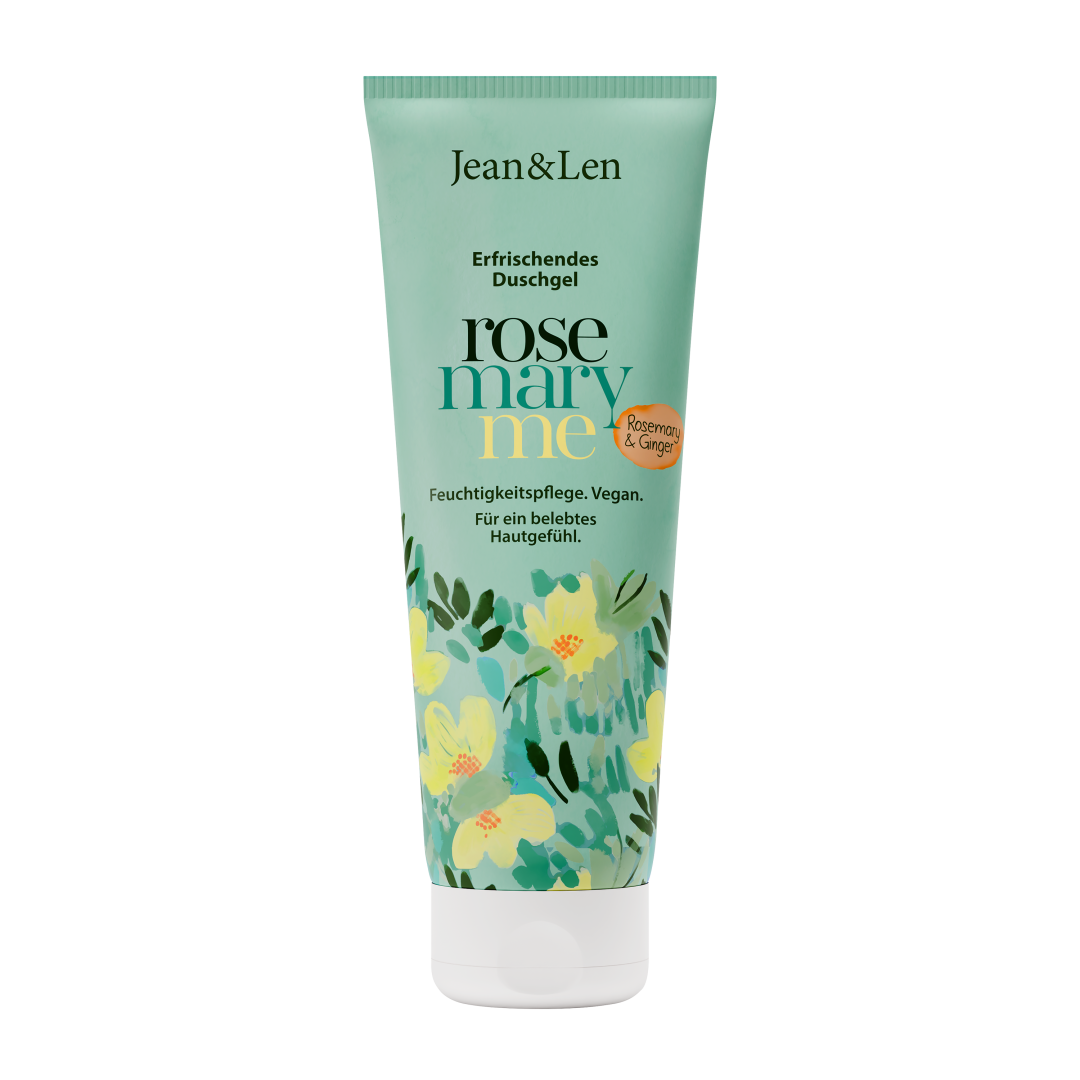 Jean&Len Duschgel Rosemary/Ginger, 250ml Produktansicht Vorne