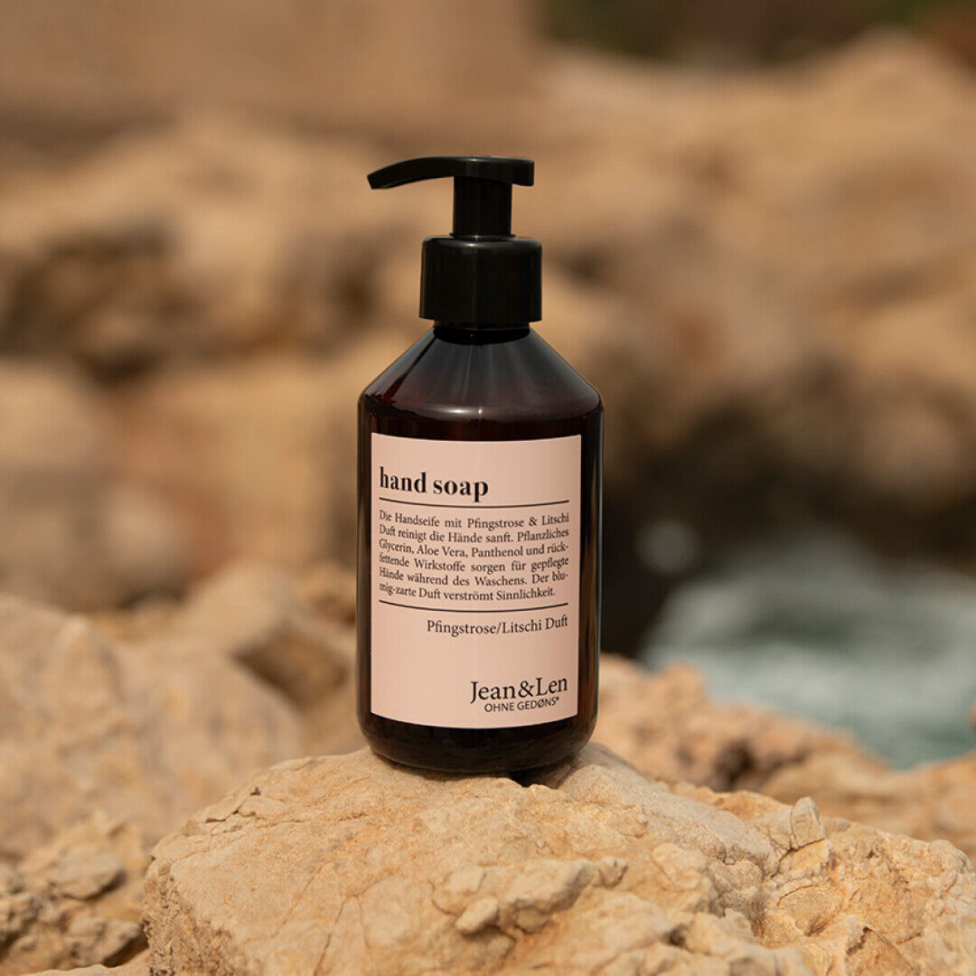 Jean&Len Hand Soap Pfingstrose/Litschi - Flüssigseife Moodshot 1 3