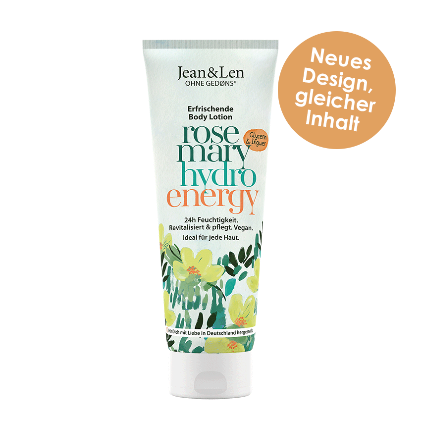Jean&Len Erfrischende Bodylotion Rosemary/Ginger, 250ml Produktansicht Vorne