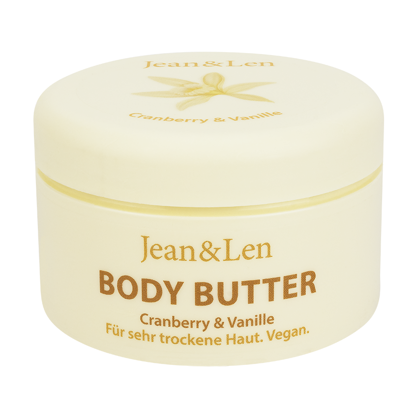 Jean&Len Body Butter Cranberry/Vanille Produktansicht Vorne