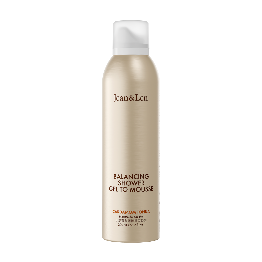 Jean&Len Shower Gel to Mousse Cardamom/Tonka, 200ml Produktansicht Vorne