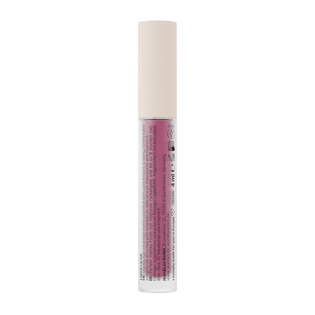 Jean&Len The Matte Affair Liquid Lip Ink 020 Wild Wineberry, 4 ml Produktansicht Hinten