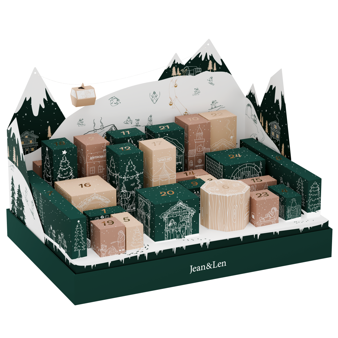 Jean&Len Adventskalender 2026 Produktansicht Vorne
