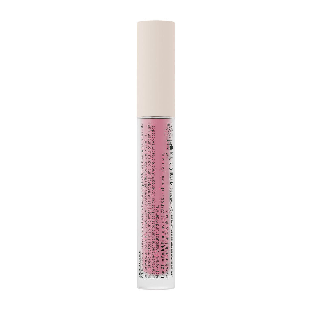 Jean&Len The Matte Affair Liquid Lip Ink 040 Ballerina Rosé, 4 ml Produktansicht Hinten