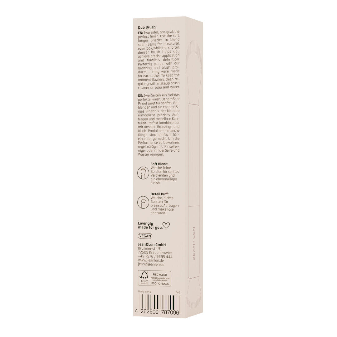 Jean&Len The Perfect Pair Duo Brush Produktansicht Hinten
