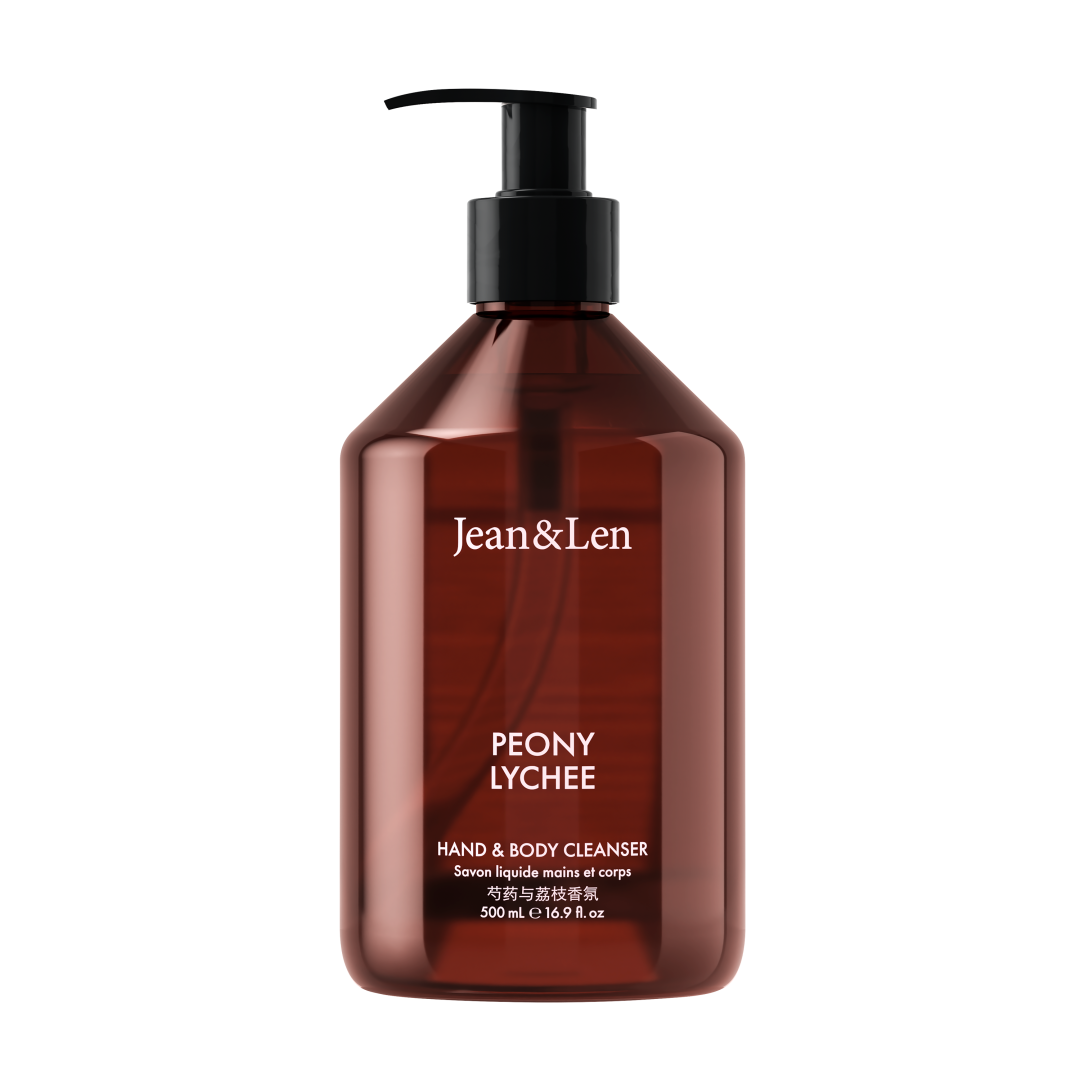 Jean&Len Hand & Body Cleanser Peony/Lychee Produktansicht Vorne