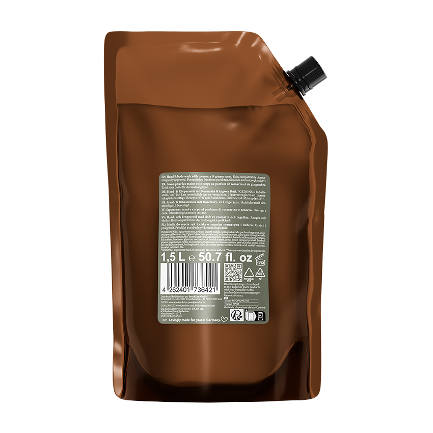 Hand & Body Wash Rosemary/Ginger Refill INT, 1,5 L — image 2