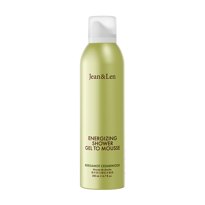 Jean&Len Shower Gel to Mousse Bergamot/Cedarwood, 200ml Produktansicht Vorne