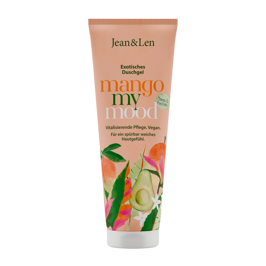 Jean&Len Duschgel Mango/Avocado, 250 ml Produktansicht Vorne