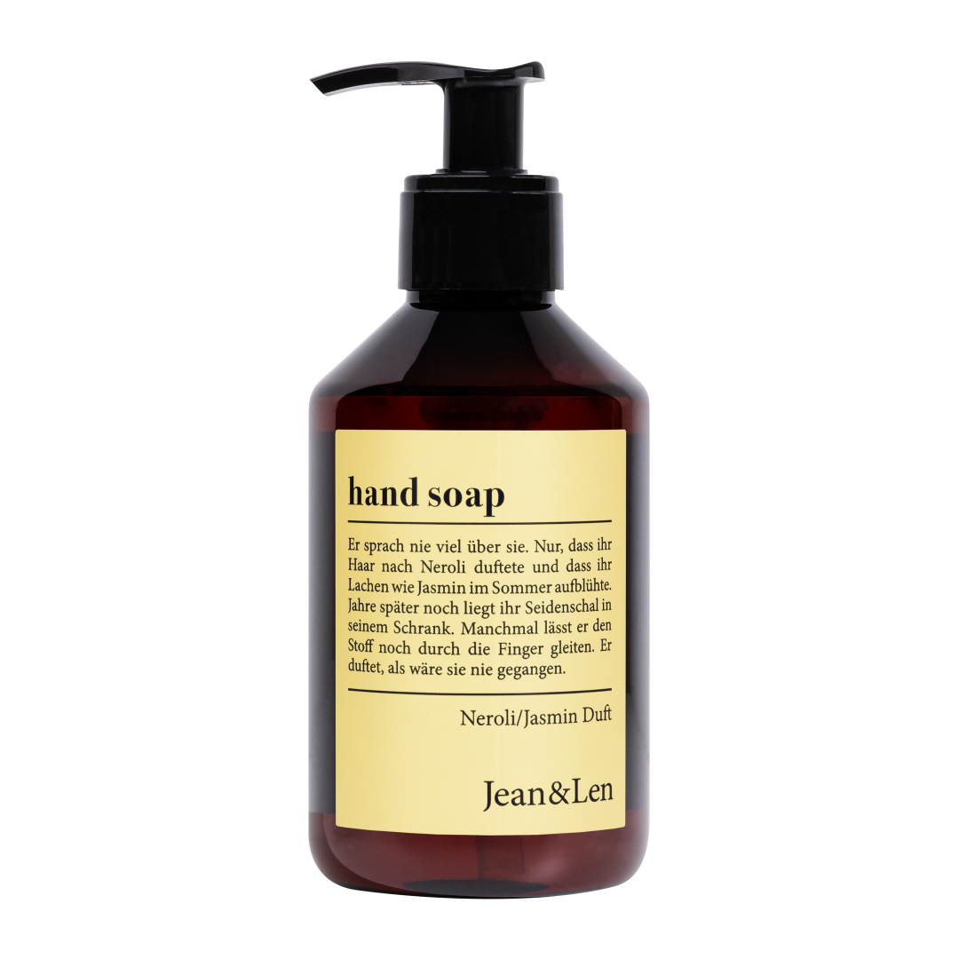 Jean&Len Hand Soap Neroli/Jasmine, 250ml Produktansicht Vorne