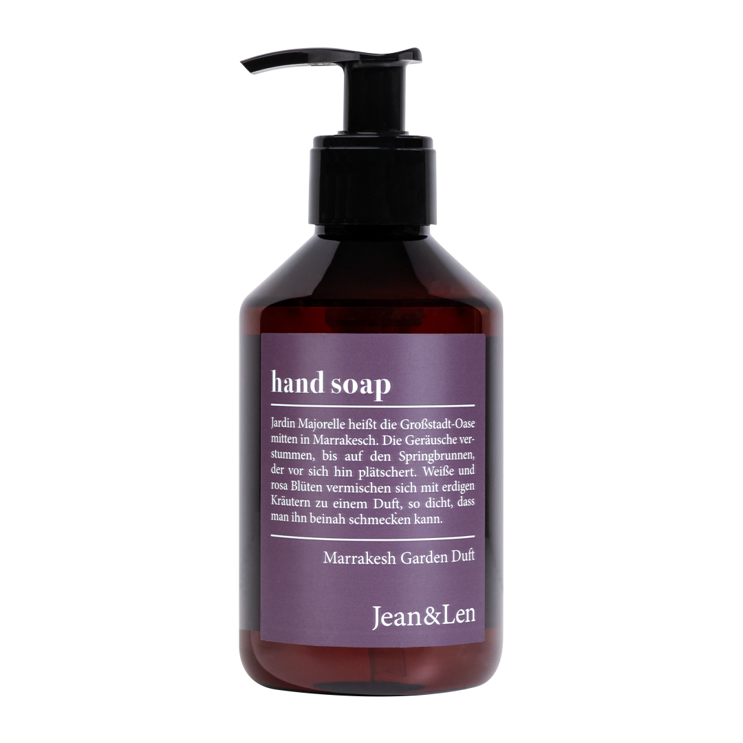 Jean&Len Hand Soap Marrakesh Garden, 250 ml Produktansicht Vorne