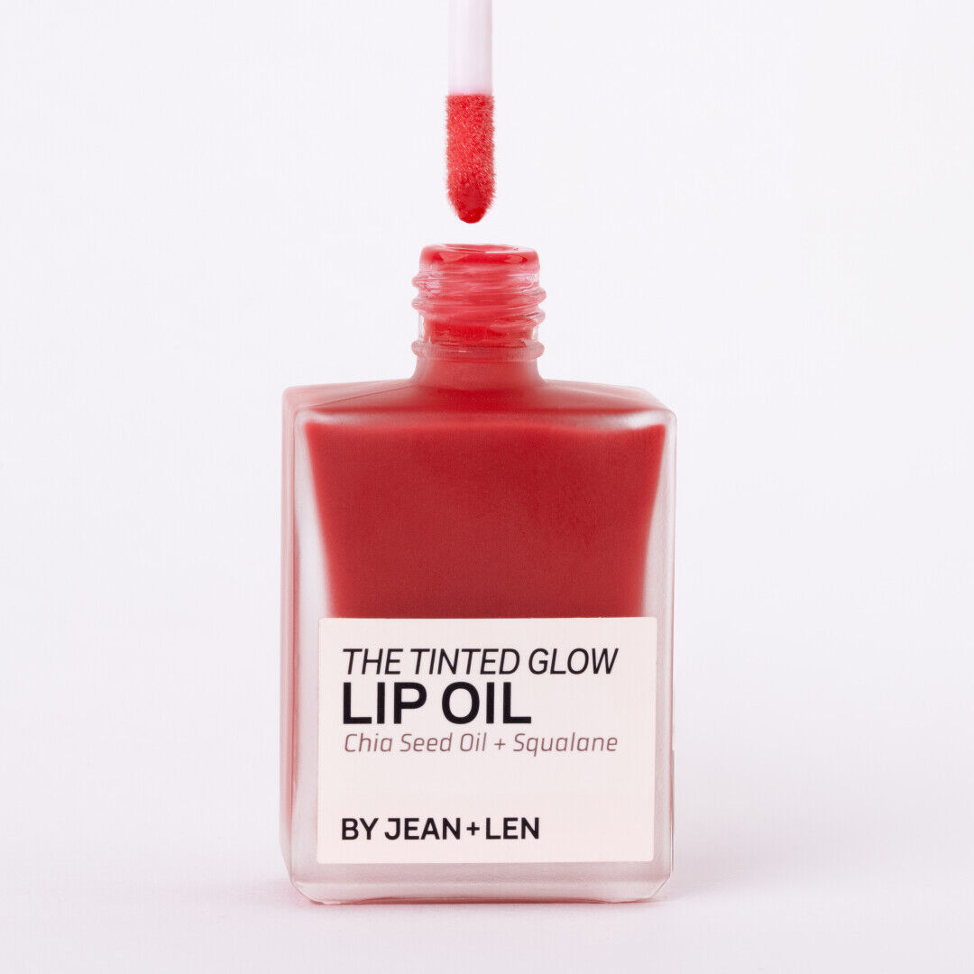 Jean&Len The Tinted Glow Lip Oil 040 Rhubarb Glaze, 14 ml Moodshot 4