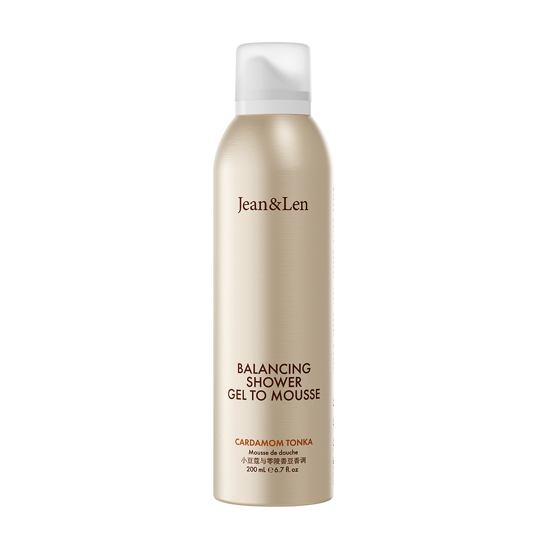 Jean&Len Shower Gel to Mousse Cardamom/Tonka, 200ml Produktansicht Vorne