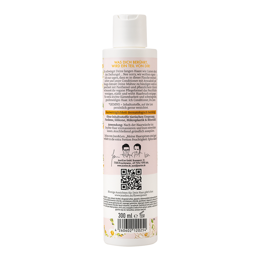Jean&Len Nutri Care Conditioner Mango/Avocado, 300 ml Produktansicht Hinten