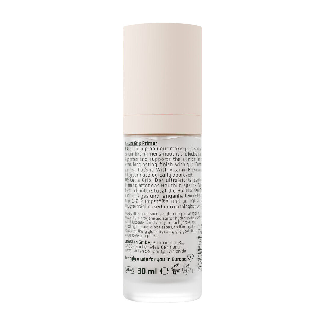 Jean&Len The Hydro Pro Grip Primer, 30 ml Produktansicht Hinten