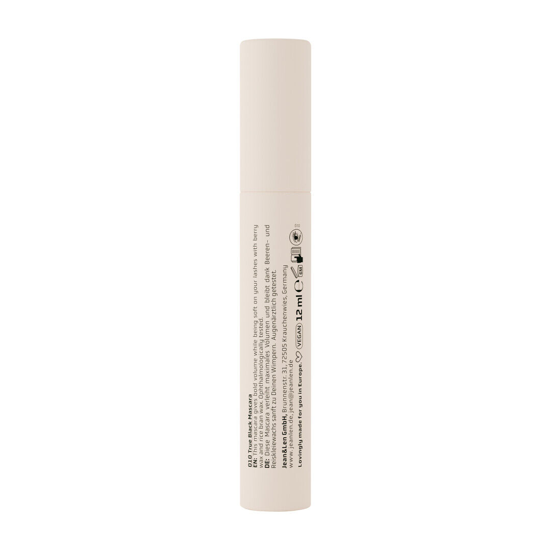 Jean&Len The Volume Obsession Mascara 010 True Black, 12 ml Produktansicht Hinten
