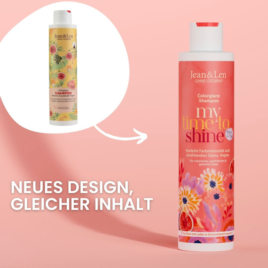 Jean&Len Colorglanz Shampoo Arganöl/Feige, 300 ml Moodshot 1 1