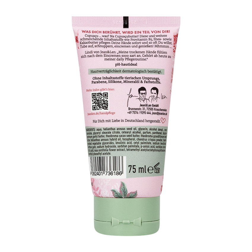 Jean&Len Handcreme Pfingstrose/Litschi, 75 ml Moodshot 1 3