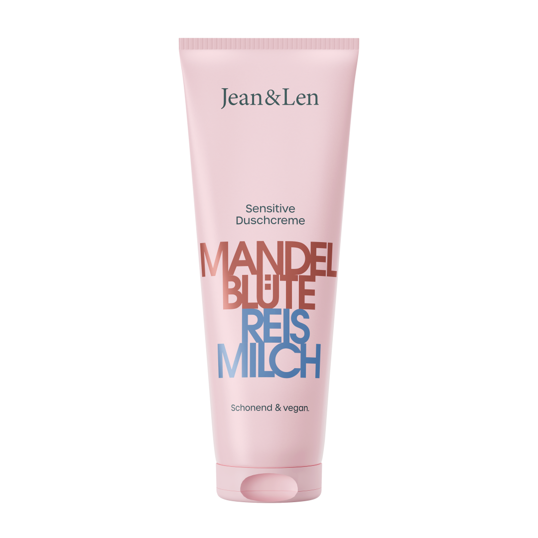 Jean&Len Duschcreme Mandelblüte/Reismilch, 250 ml Produktansicht Vorne