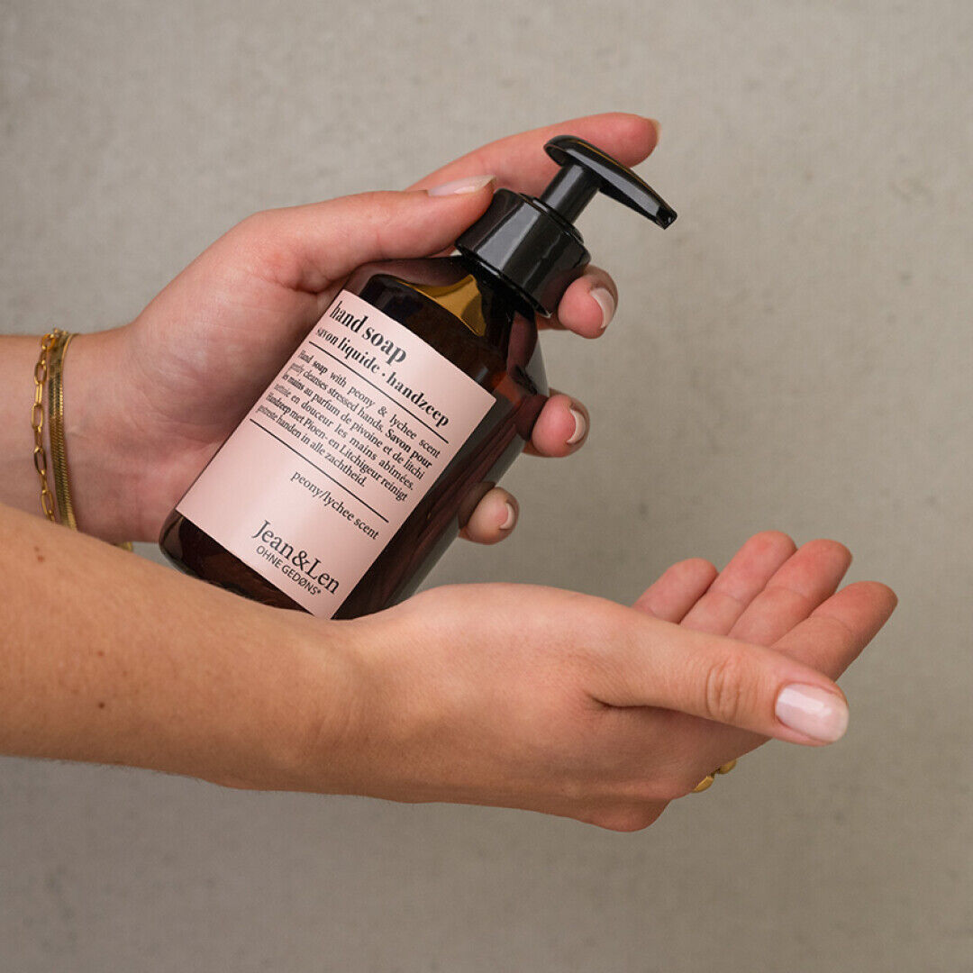Jean&Len Hand Soap Pfingstrose/Litschi - Flüssigseife Moodshot 1 2