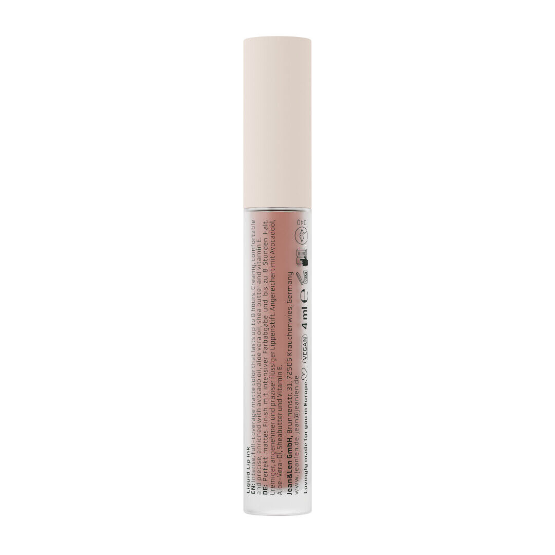 Jean&Len The Matte Affair Liquid Lip Ink 010 Nineties Nude, 4 ml Produktansicht Hinten