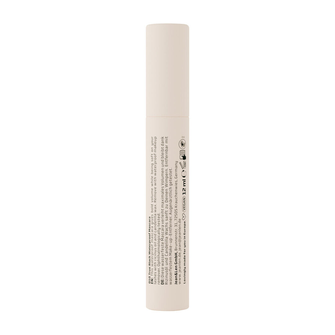 Jean&Len The Volume Obsession Mascara Waterproof 010 True Black, 12 ml Produktansicht Hinten