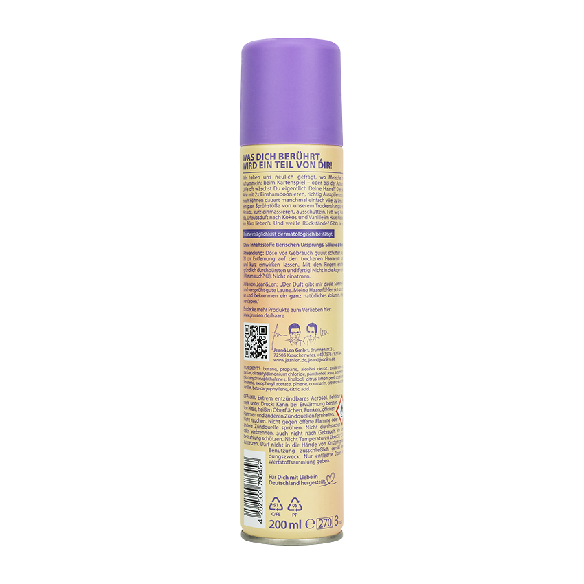 Jean&Len Trockenshampoo you're my coco vanilla, 200 ml Moodshot 1 4