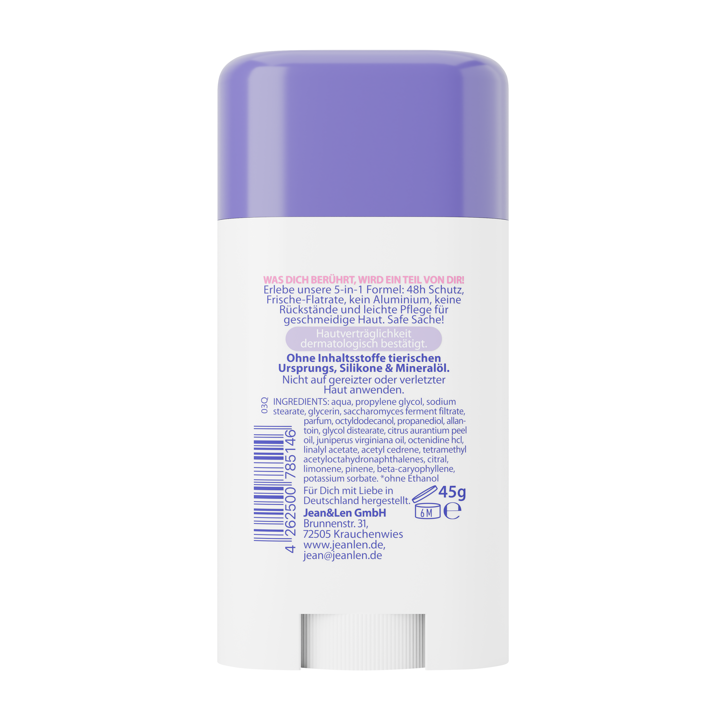 Jean&Len Deostick 5in1 protect, 45 g Produktansicht Hinten